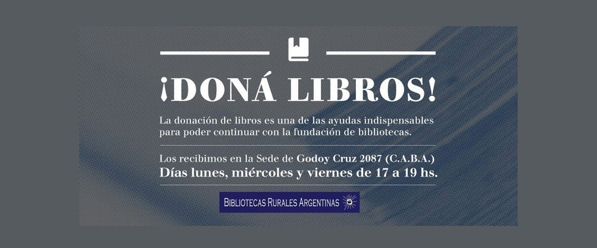 Bibliotecas Rurales Argentinas es una asociación civil fundada en 1963 con el objeto de garantizar el acceso igualitario a los contenidos culturales en todo el país.
